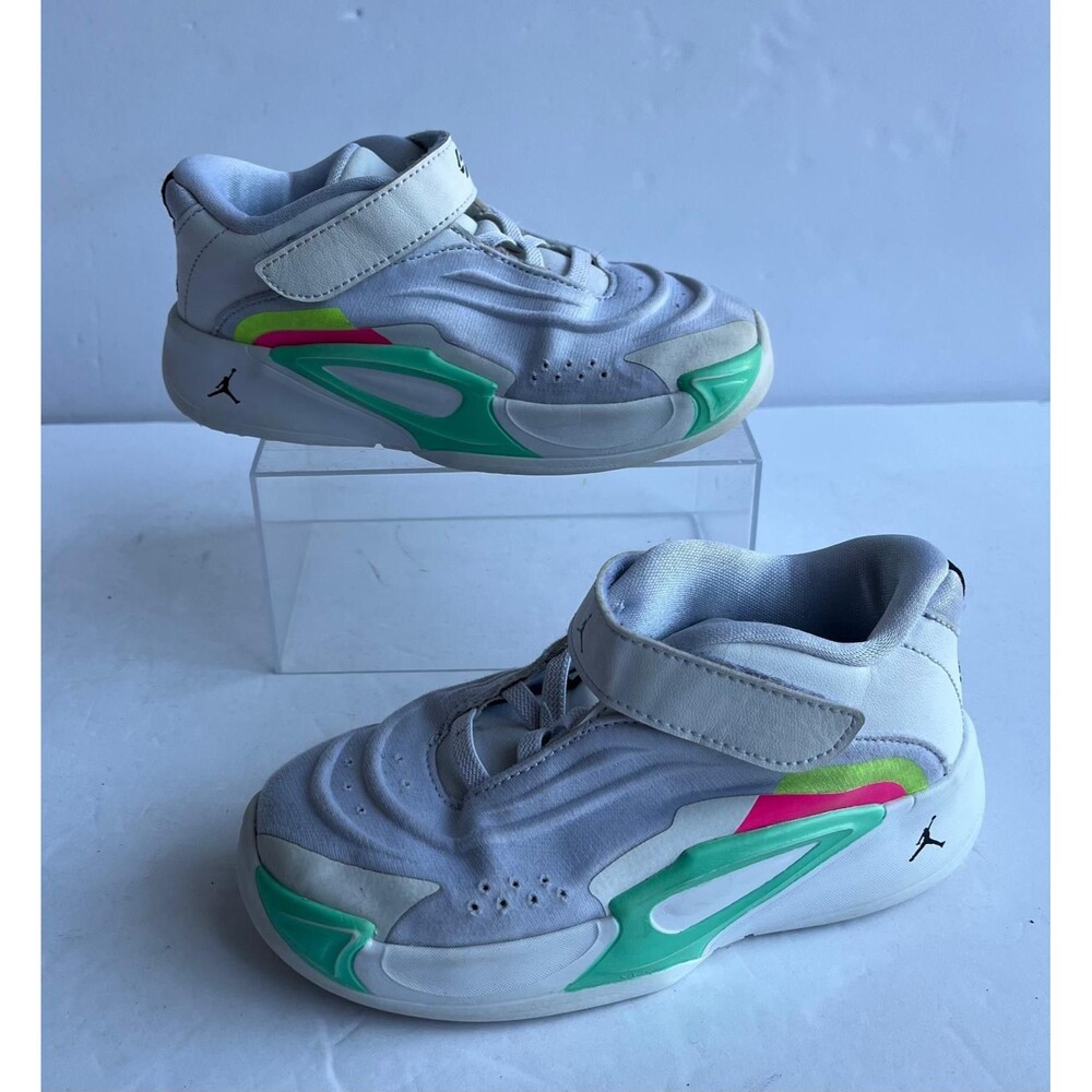 Jordan Luka 3 Photo Finish TD Kids Basketball Shoes White Green US 10C